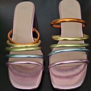 Nordstrom Colorful Strappy Heeled Sandals